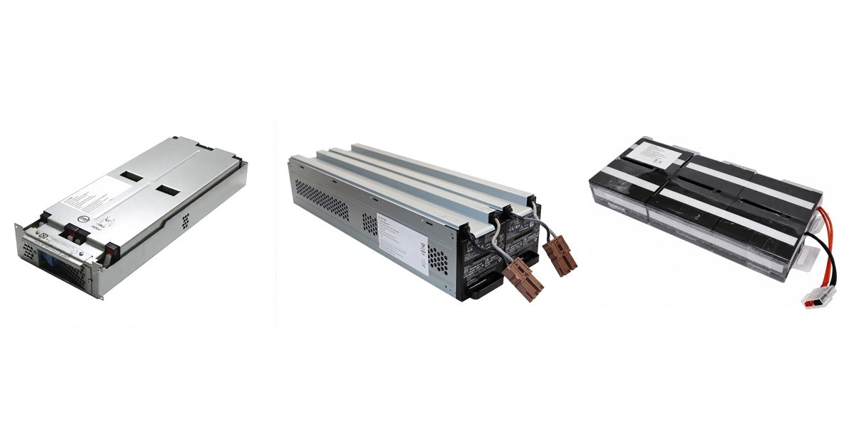 Replacement UPS battery cartridges for APC and Eaton UPS systems